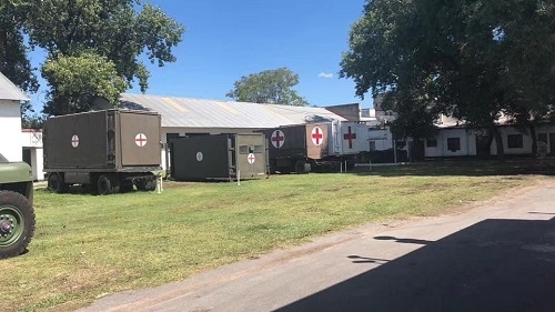 阿根廷使用中方援助的野战医院抗击新冠肺炎疫情